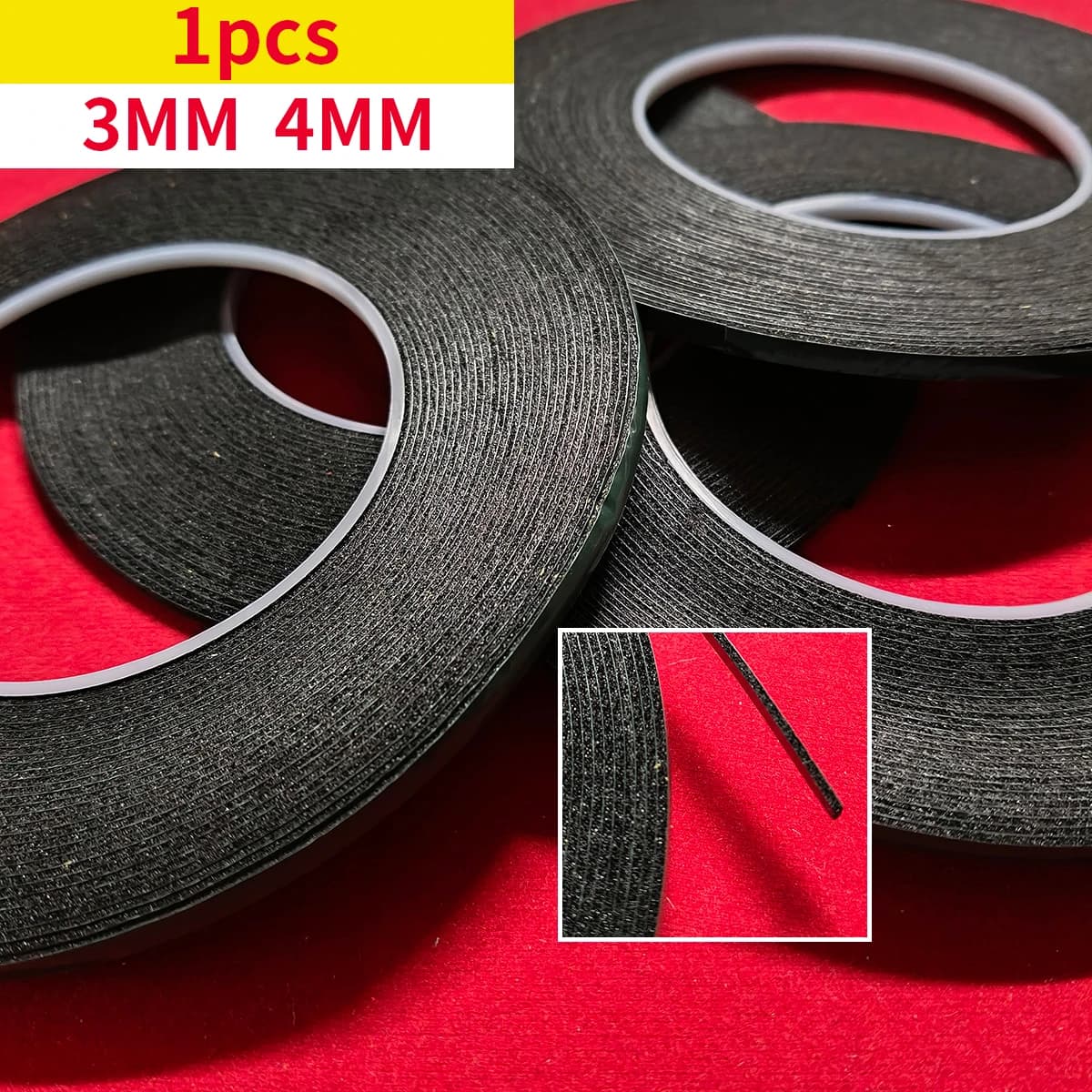 3mm 4mm double-sided adhesive foam tape LCD screen frameless TV frameless curved display phone repair adhesive