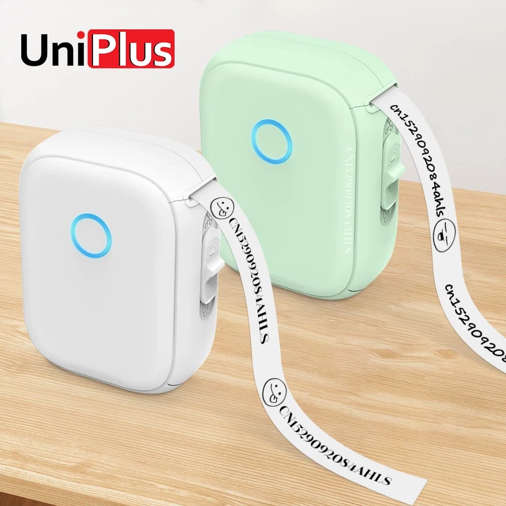 Inkless Label Printer P12 Portable Mini Printer Bluetooth Wireless Thermal Printer Auto Cut Labeling Machine or 5PK Label Rolls