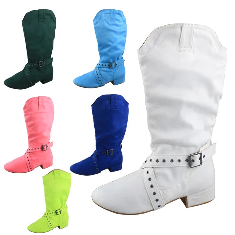 Venus lure Customized 3CM Heel High Quality Women White Dancing Boots Soft Suede Sole Practice Boot Dance