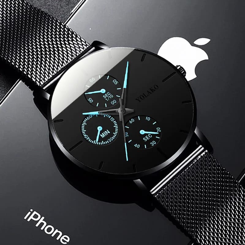 New Women Luxury Watches for Men Business Casual Ultra Thin Clock Male Stainless Steel Mesh Belt Quartz Watch relogio masculino