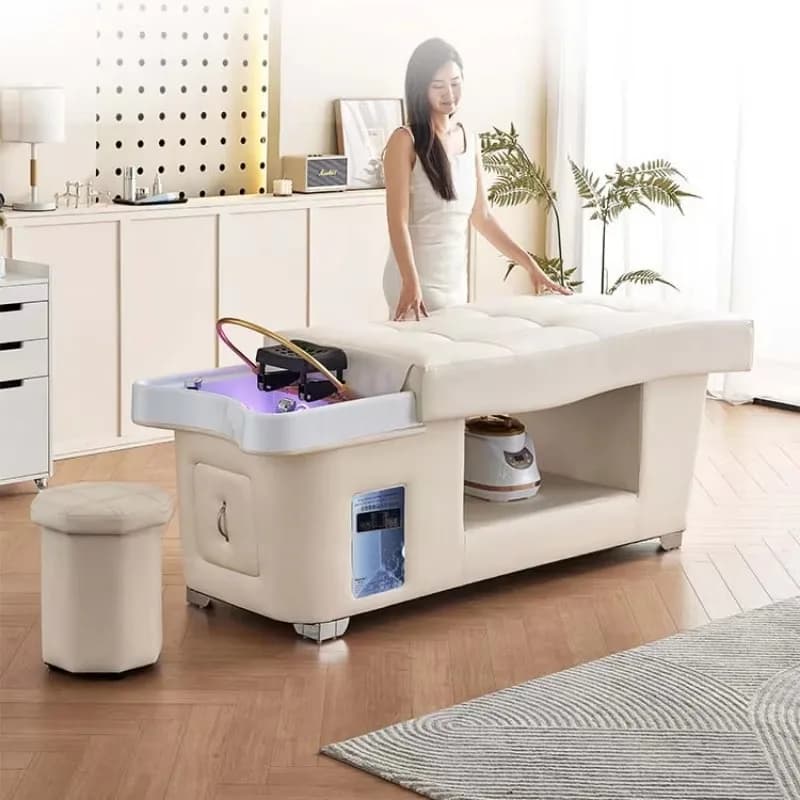 Japanese Head Spa Bed Shampoo Bed Machine Quipment Thai Bed Water Heater Fumigation Water Circulation Bed Furniture WKXYF