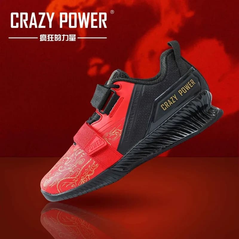 2024 Hot Sale Men Weight Training Shoes Black Red Squat Hard Pull Shoes Man Good Quality Indoor Gym Shoe Mens Training Shoes