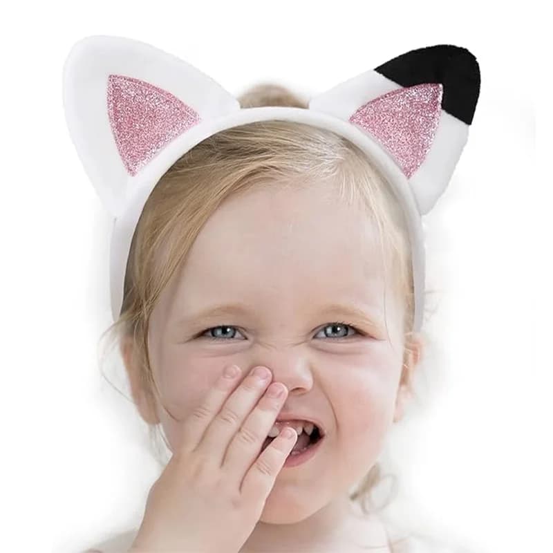 Cute Girls Cat Ears Headband Gabby Kawaii Headwear For Kids Toddler Halloween Party Accessories Dollhouse Hairhoop Birthday Gift