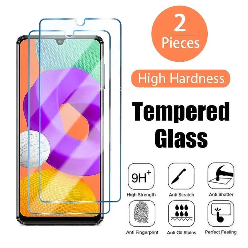 2PCS Tempered Glass for Samsung  S23 S22 Plus S21 S20 FE 5G A52 Screen Protector for A12 A73 A53 A33 A13 Free Fast Shipping
