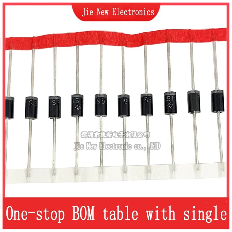 20pcs/lot SB340 SB360 SB3100 SB3150 SB3200  SB540 SB560  SB5100 SB5150 SB5200 Authentic Schottky Rectifiers DO-27