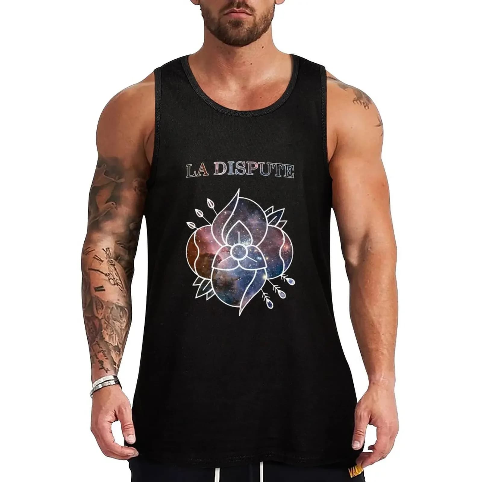 New La Dispute - Galaxy TRANSPARENT DESIGN Tank Top mens clothing man sexy?costume