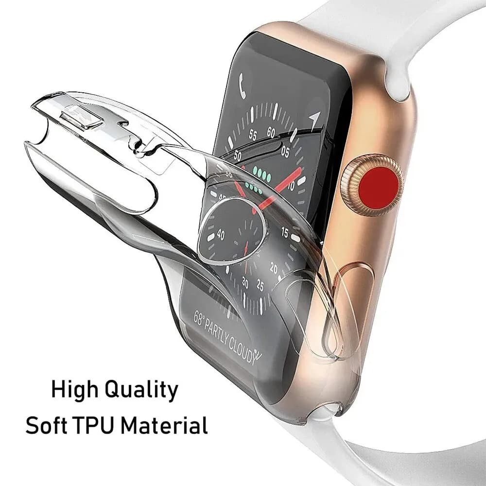 Cover For Apple Watch Case 45mm 46mm 41mm 44mm 42mm 49mm 40mm 38mm TPU Screen Protector bumper iWatch Series 10 9 8 7 SE 6 5 4 3