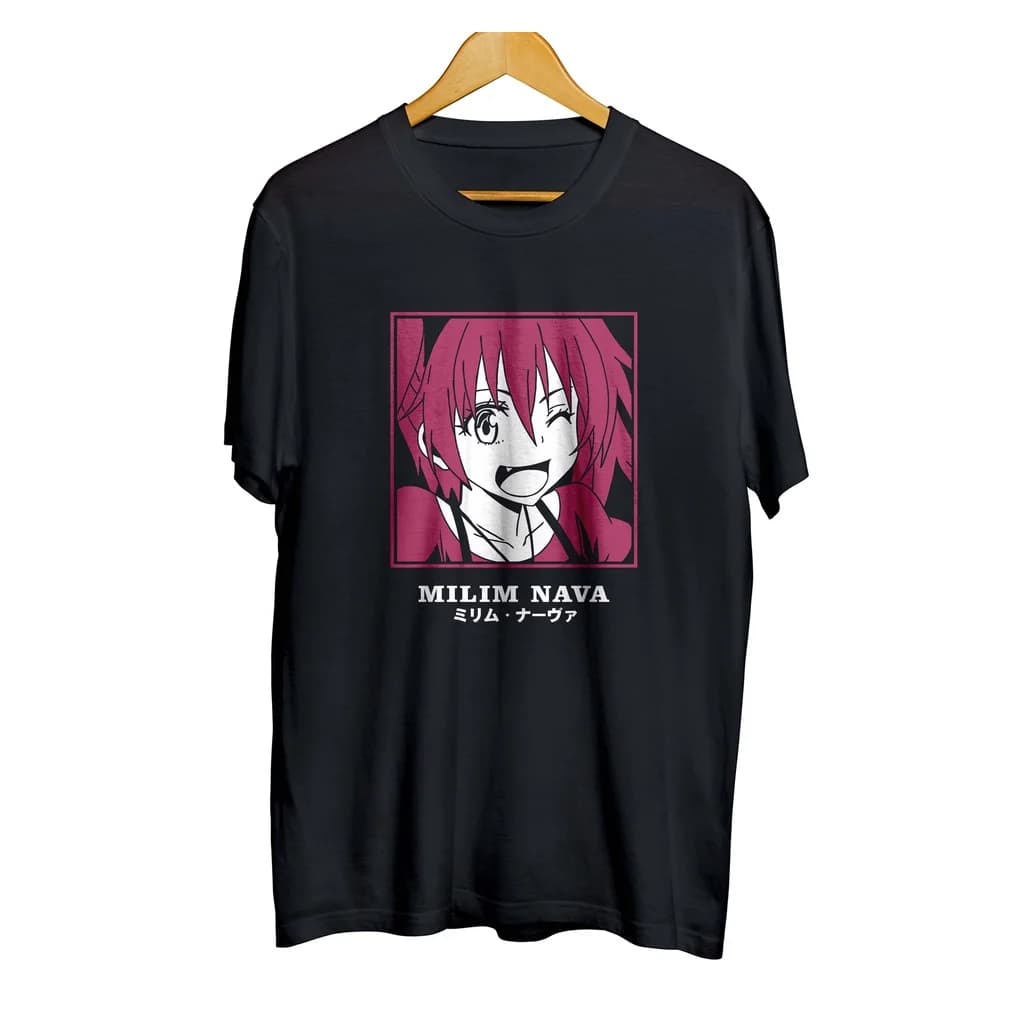 T-shirt distro anime MILIM NAVA - TENSEI SHITARA SLIME DATTA KEN 100% cotton combed 30s