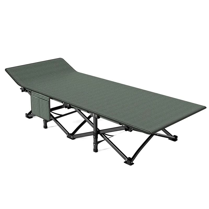 Outdoor Camping Portable Folding Bed with Storage Bag, Beach Bed, Support OEM, ODM