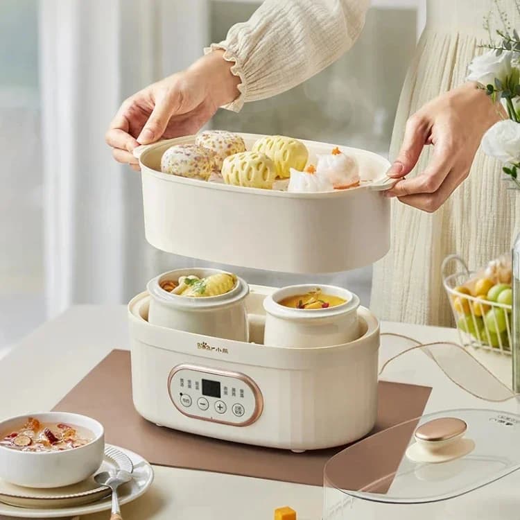 Bear electric stew pot multi-function electric steamer household water-proof automatic stew pot BB soup bird's nest porridge