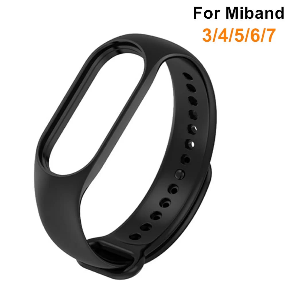 Strap For Xiaomi Mi Band 8 7 6 5 4 3 Sport Silicone Wristband Smart Watch Replacement Bracelet for Mi Band 4 5 6 7 Strap Correa