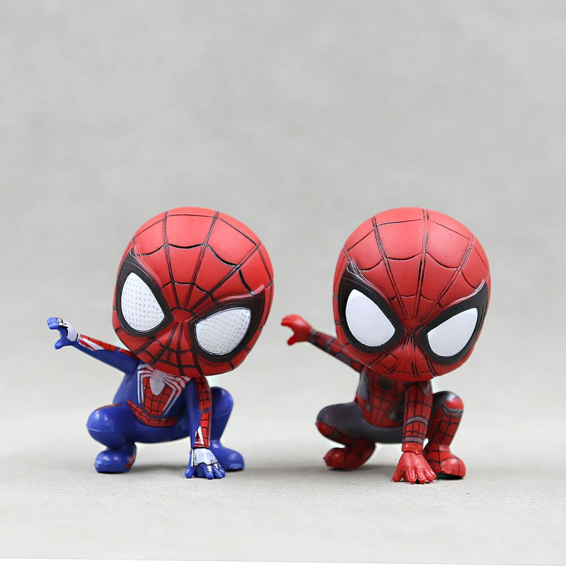 Anime 8Cm Marvel Spider Man Anime Figures Spiderman Model Toys for Boys QVersion Home Decor Car Action Figures Kid Birthday Gift