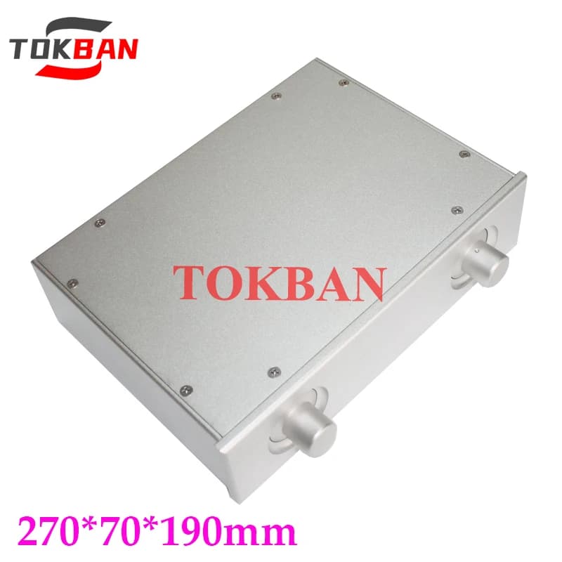Tokban Audio WA29 270*70*190mm All Aluminum HIFI Preamplifier Chassis Enclosure DIy Vacuum Tube Amplifier Case Shell