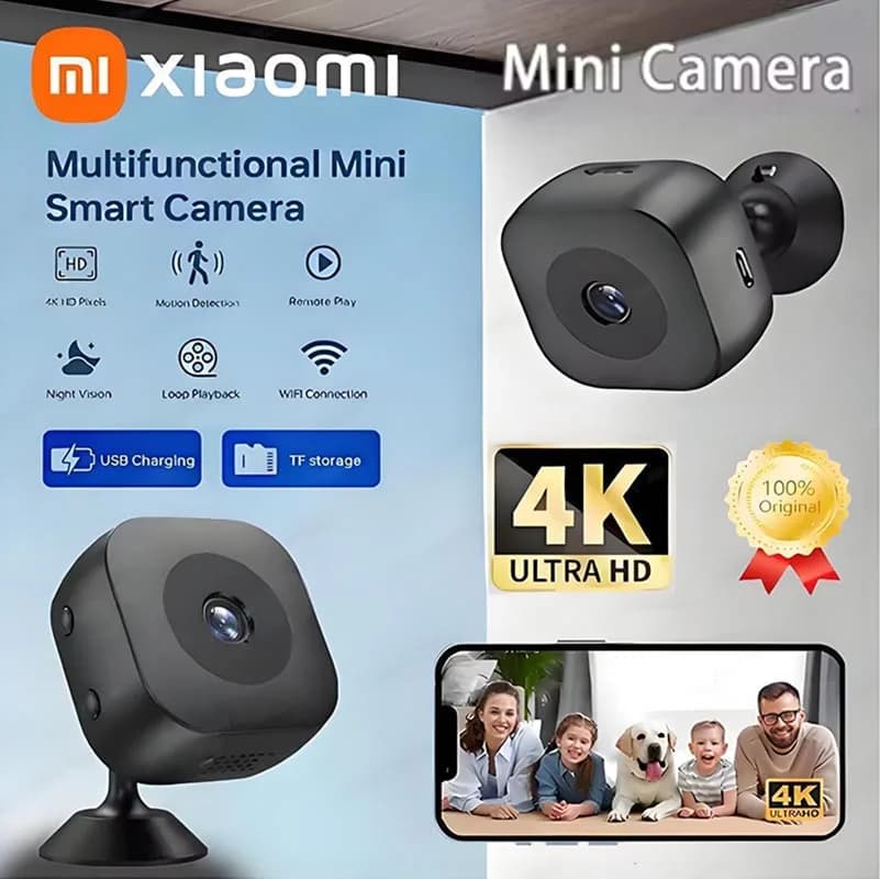 Xiaomi 4K Mini Camera Wifi Ip/ap Portable Mobile Detection Camcorder Smart Home Surveillance Security Remote Monitoring Camera