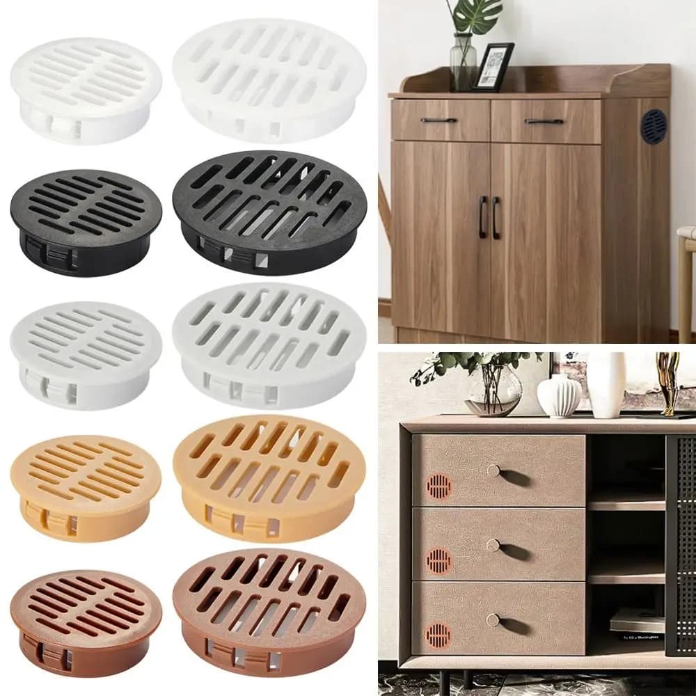 Plastic Breathable Mesh Heat Dissipation Multiple Sizes Rectangular Ventilation Grille Cabinet Wardrobe Air Vent Wardrobes