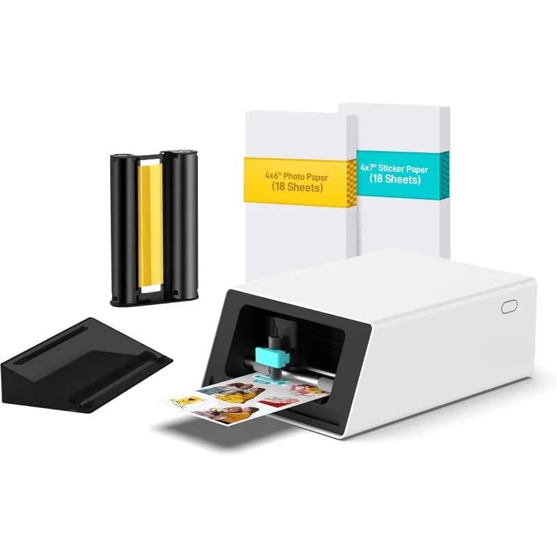 S1 Color Sticker Printer & Cutting Machine - All-in-One Sticker Maker for DIY Crafts, Custom Labels & Gifts. Therma