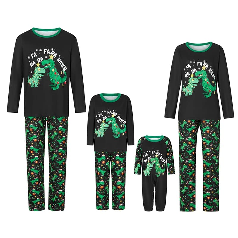 Christmas Family Pajamas Matching Set Red Short Sleeve Reindeer Print Tops and Snowflake Print Pants Sleepwear for the Holidays