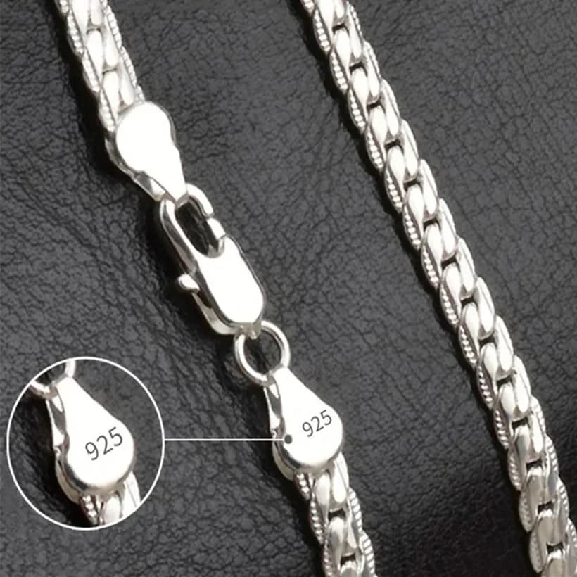 18-60cm 925 sterling Silver luxury brand design noble Necklace Chain For Woman Men Fashion Wedding Engagement Jewelry