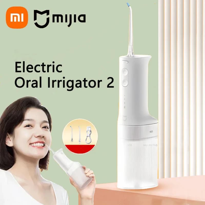 NEW Xiaomi Mijia Oral Irrigator 2 MEO705 Portable Ultrasonic Teeth Oral Flusher Water Pick Tooth Cleaner