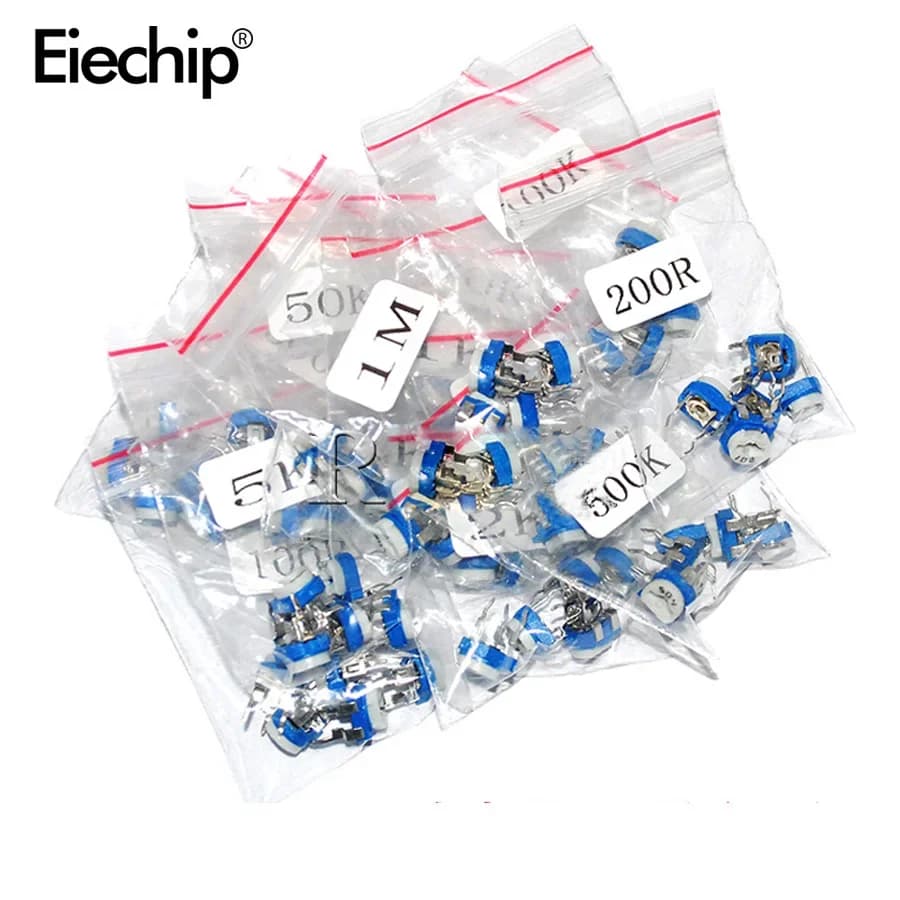 RM065 Potentiometer  Adjustable resistor 100/200/500/1K/2K/5K/10K/20K/50K/100K/200K/500K/1M Potentiometer kit 13Type*5pcs=65PCS