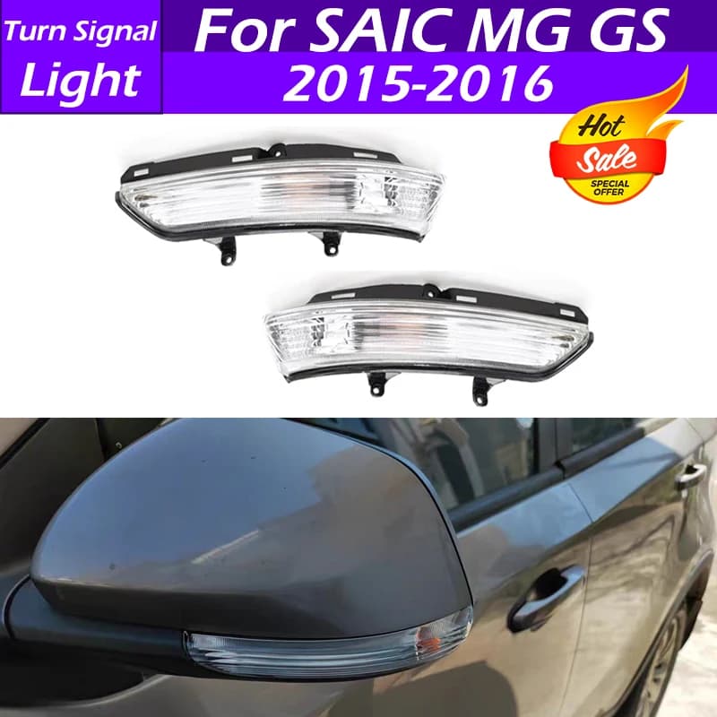 For MG GS 2015 2016 Car Side Rear View Turn Signal Light Side Mirror Rearview Mirror Indicator Lamp Turning Lamp Without Blub