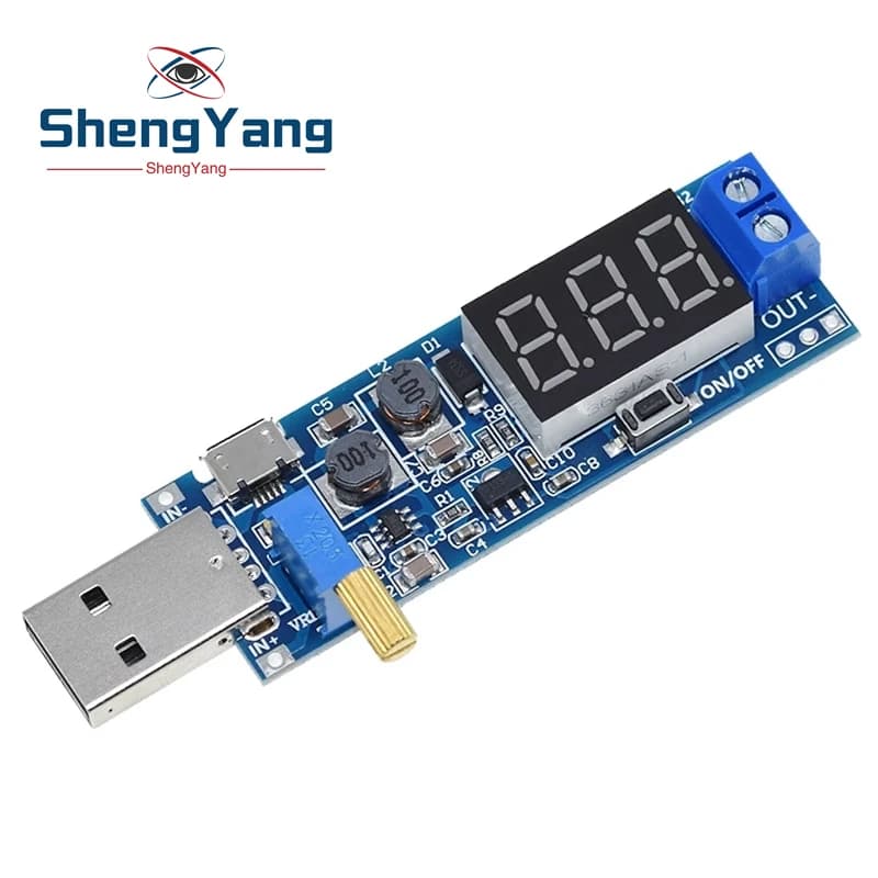 1PCS DC-DC 5V to 3.5V / 12V USB Step UP / Down Power Supply Module Adjustable Boost Buck Converter Out DC 1.2V-24V