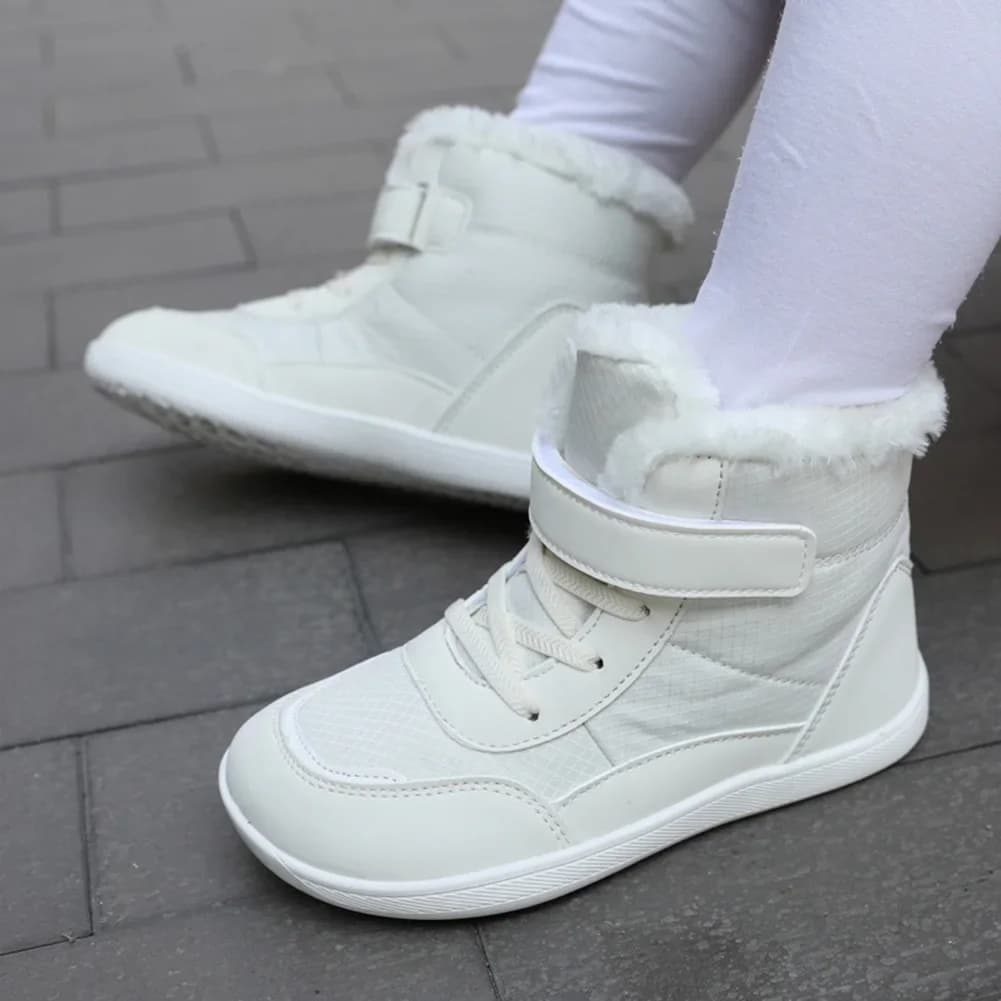 Children's Wide Toe Barefoot Snow Boots Suitable for Small/medium/large Children Thickened Waterproof High-top Cotton Shoes