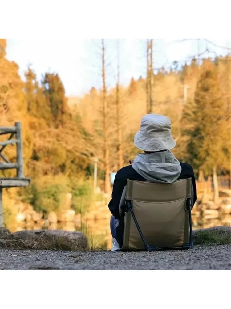 2025 Outdoor New  Camping Lightweight Comfortable Folding Chair Park Leisure Beach Chair Portable Single Lazy Chair Back Chair