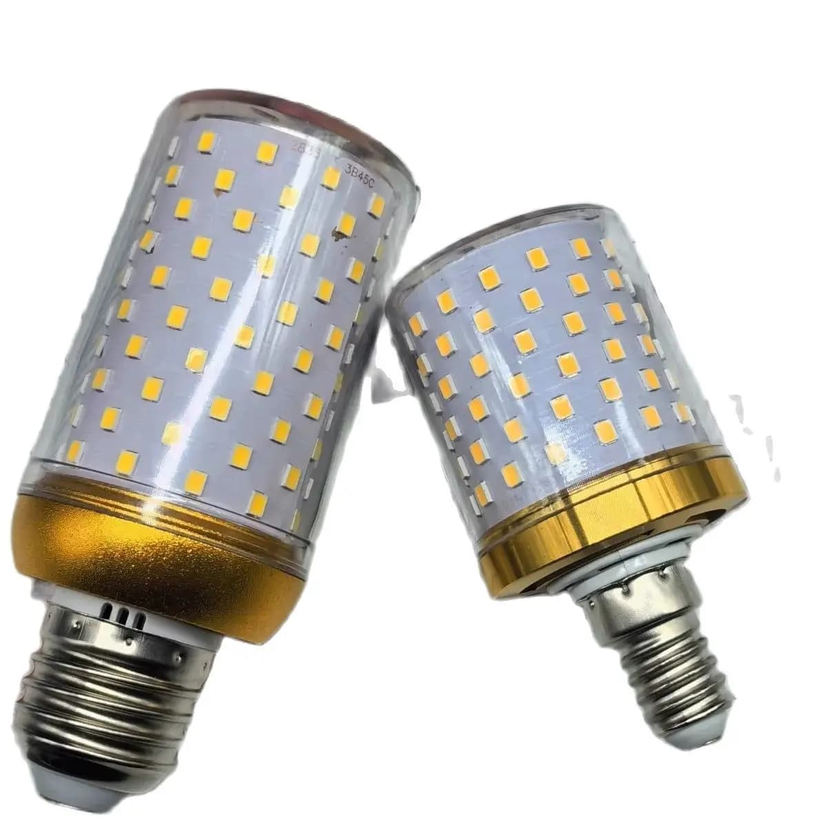 10pcs 20w 30w E14 E27 LED Corn Lamp 2700k 3000k 4000k 6000k CCT Warm White+White Three Color Crystal Chandelier Pendant  AC220v