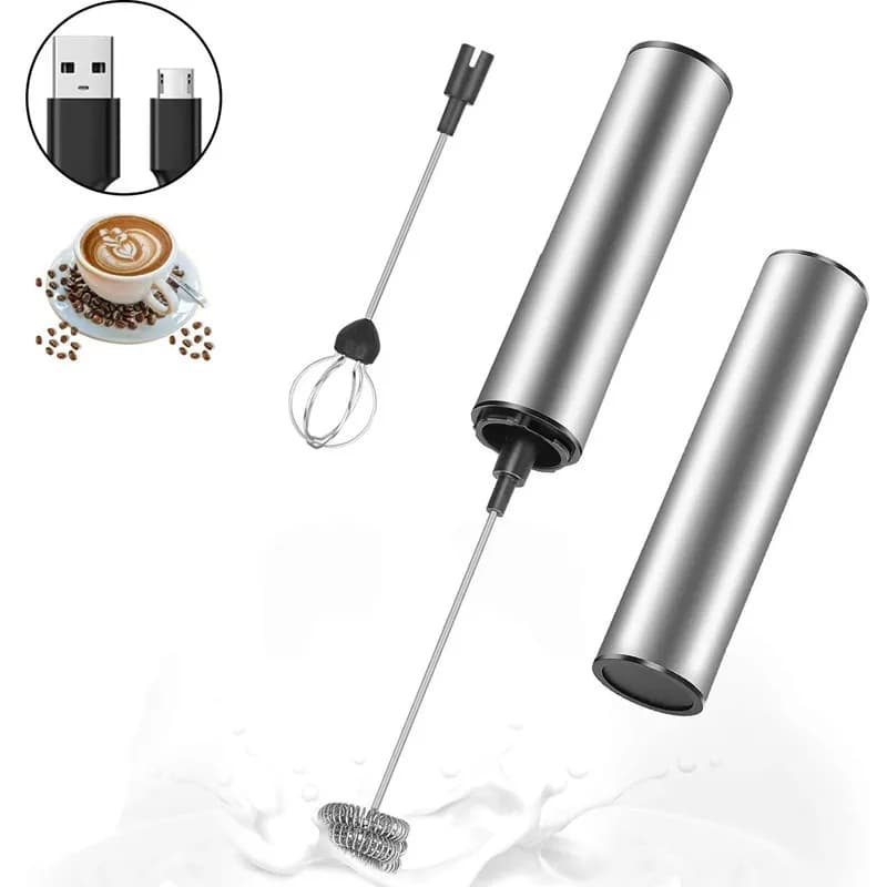 Electric Household Small Milk Frother Automatic Double-rod Milk Frother Coffee Stirrer Milk Frother Milk Frother Egg Beater