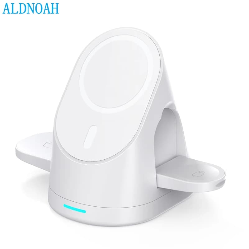 Magnetic Wireless Charging Station 3 in 1 Charger Stand foldable For iPhone 13 12 Pro Max Mini Apple iWatch 7 6 SE 5 AirPods 3 2