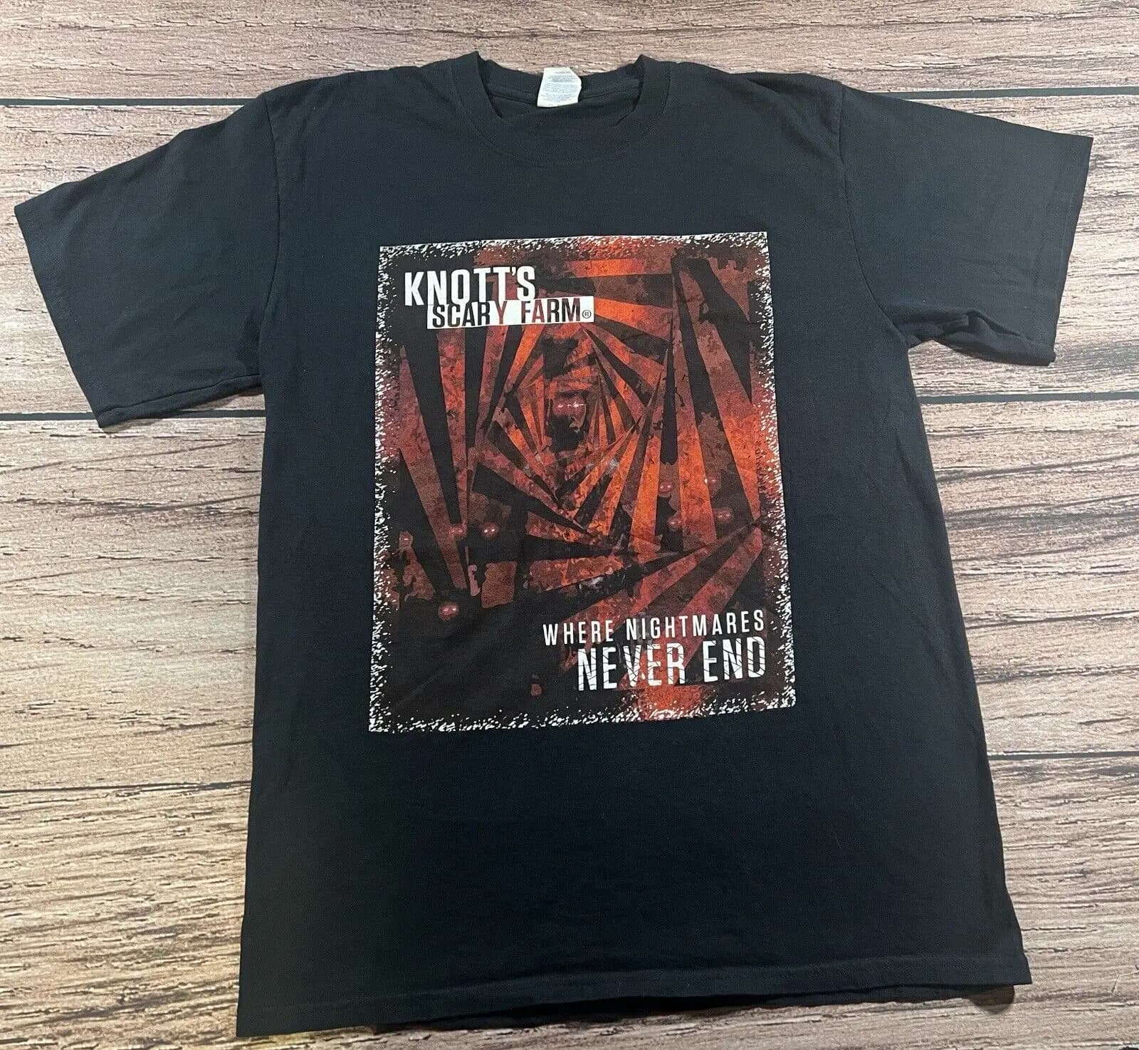 Knott Äôs Scary Farm Berry Nightmares Never End T Shirt Size Medium