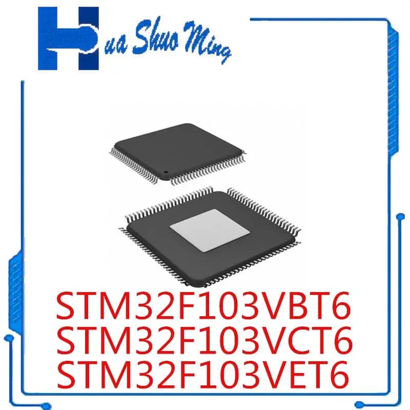 2PCS/LOT  STM32F103VBT6 STM32F103VCT6  STM32F103VET6 LQFP100