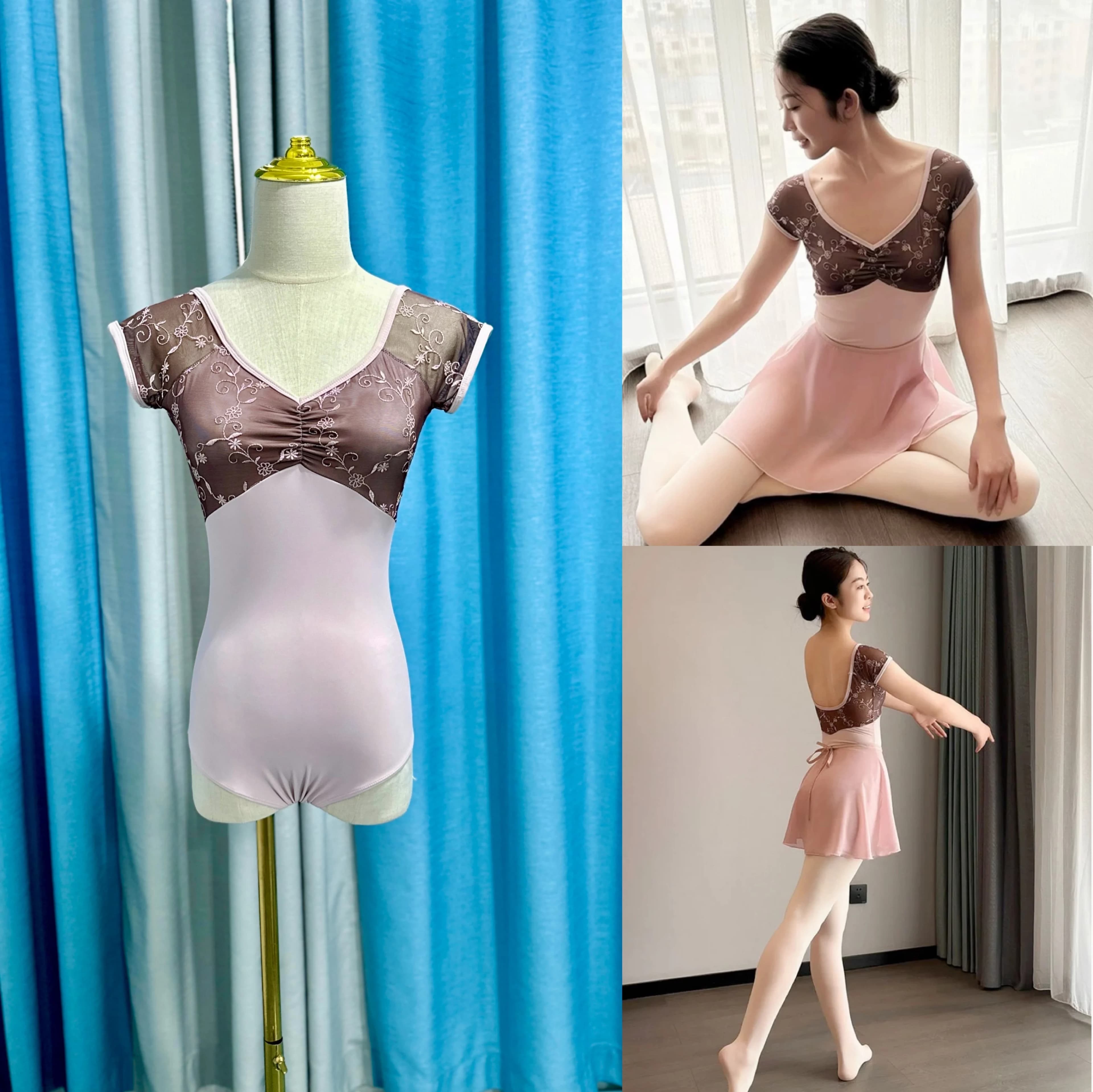Ballet Dance Leotard  Women New Design Daily Practice Ballet Yoga Dancing Leotards Adult Gymnastics Leotard Dance Coverall