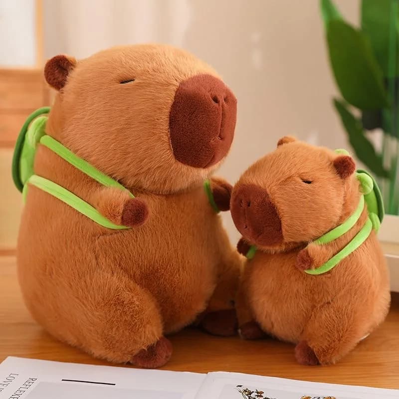 Capybara Plush Keychain Cute Bag Pendant Creatuve Fluffty Animals Keyring Kawaii Stuffed Doll Keychains Birthday Gift Trend