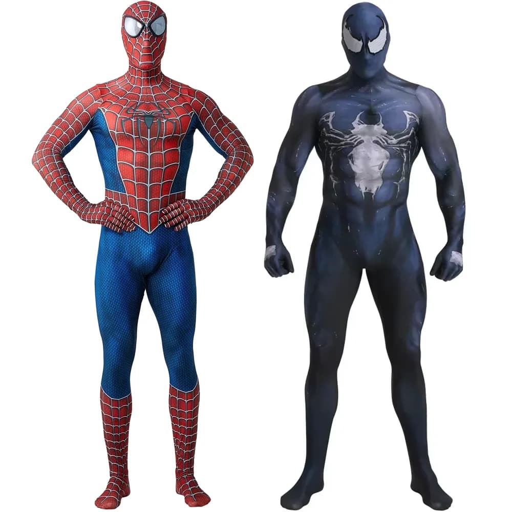 Deluxe Spiderman Costume Adults Superhero Costume for Men Halloween Costume Men