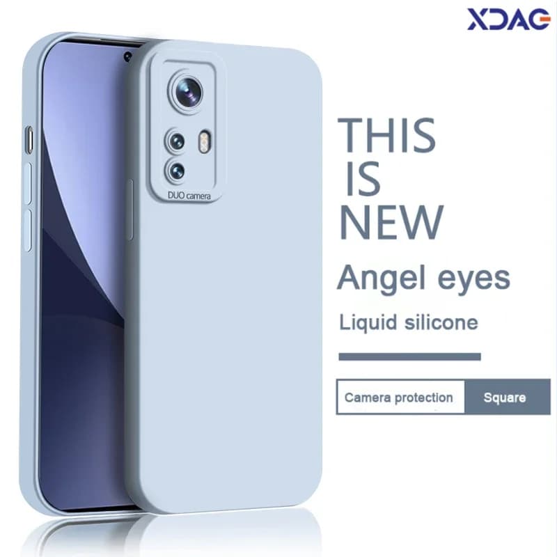 Angel Eye Phone Case for Xiaomi 12 12S Pro Ultra Lite NE 12X Dimensity Liquid Silicone Mi12 12Pro 12SPro 12Lite  5G Back Cover