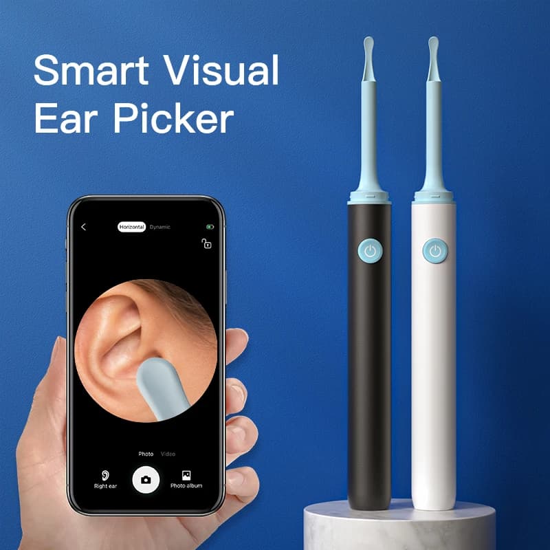 Wireless Visual Ear Cleaner Camera Otoscope WiFi Luminous Earpick Ear Wax Removal Tool With Camera Ear Endoscope Ear Wax Remover
