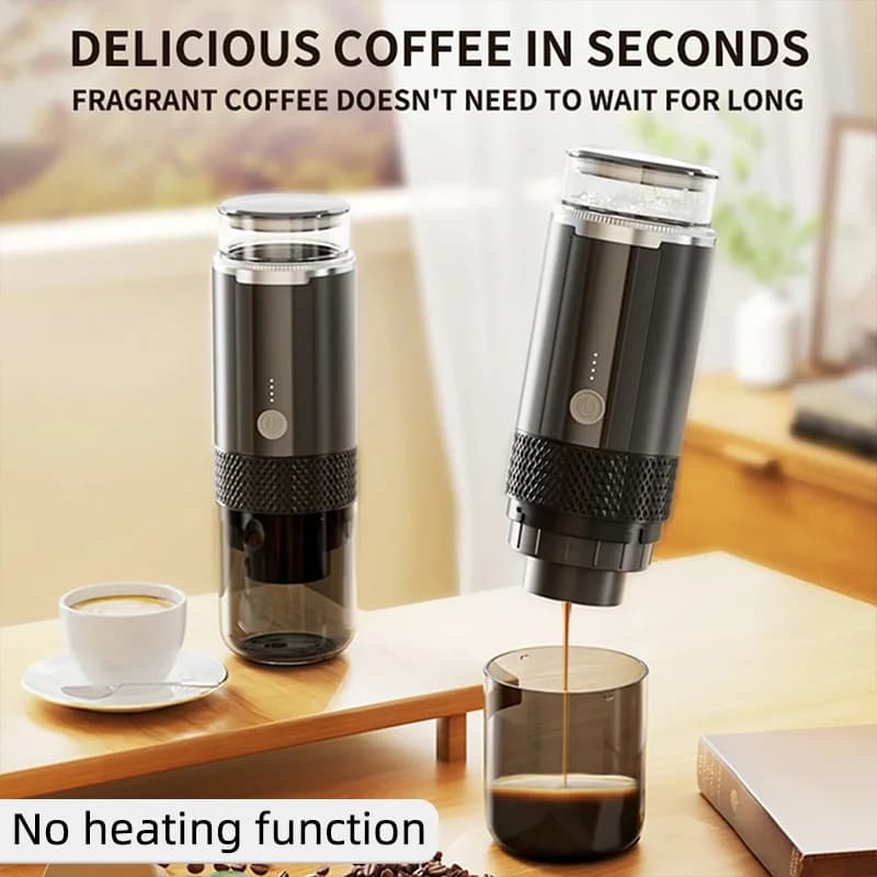 TINSOL Portable Coffee Maker Electric Capsule Grind Coffee Brewer is suitable for ground coffee and KCUP Capsule coffee capsules