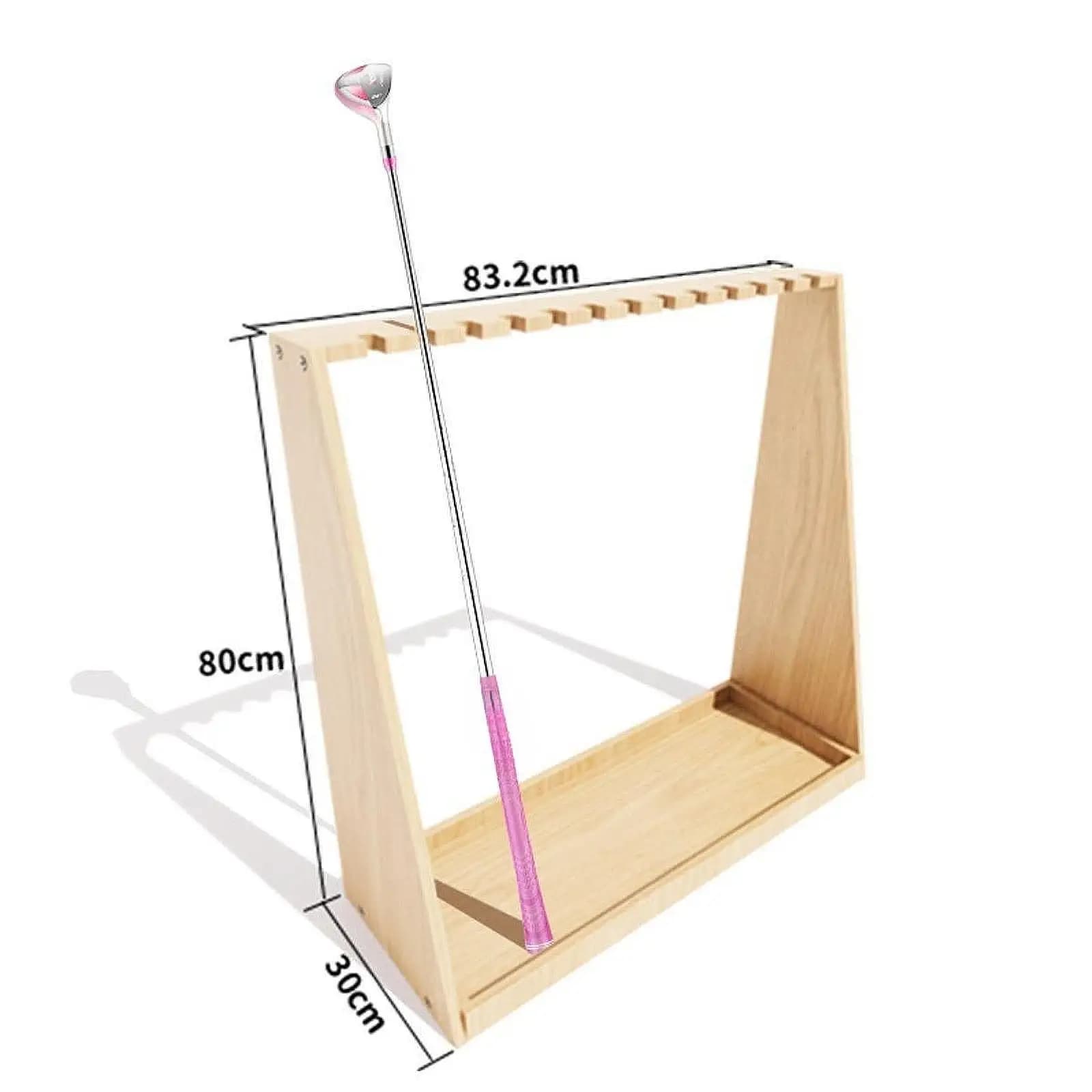 Golf Club Rack Golf Club Storage Holder Display Stand Accessories Floor Display Rack for 13 Club for Office Training Practice