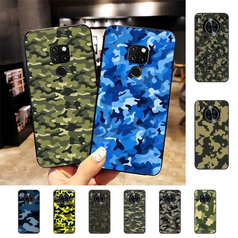 Camouflage Camo Military Army Phone Case For Huawei Mate 10 20 30 40 50 Lite Pro Nova 3 3i 5 6 SE 7 Pro 7SE