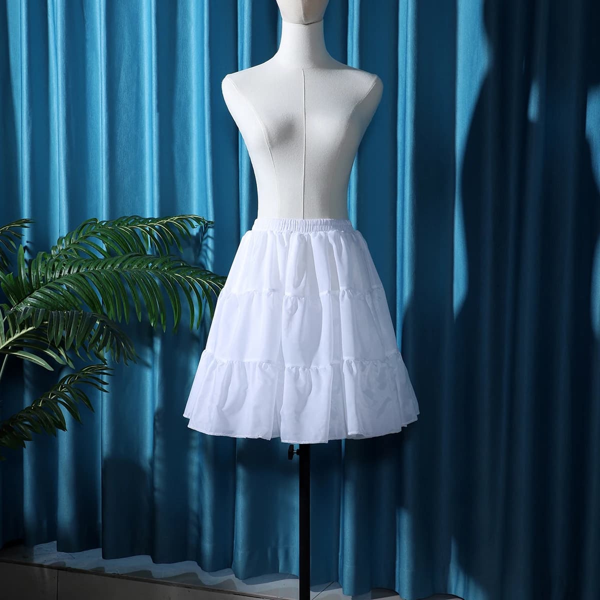 Black skirt support lolita adjustable daily support violence cotton candy puff boneless soft yarn petticoat