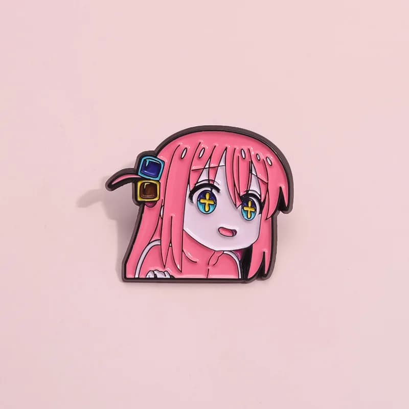 BOCCHI THE ROCK Anime Cosplay Brooches Cute Character Pins Clothing Backpack Lapel Badges Fashion Jewelry Accessories Gifts