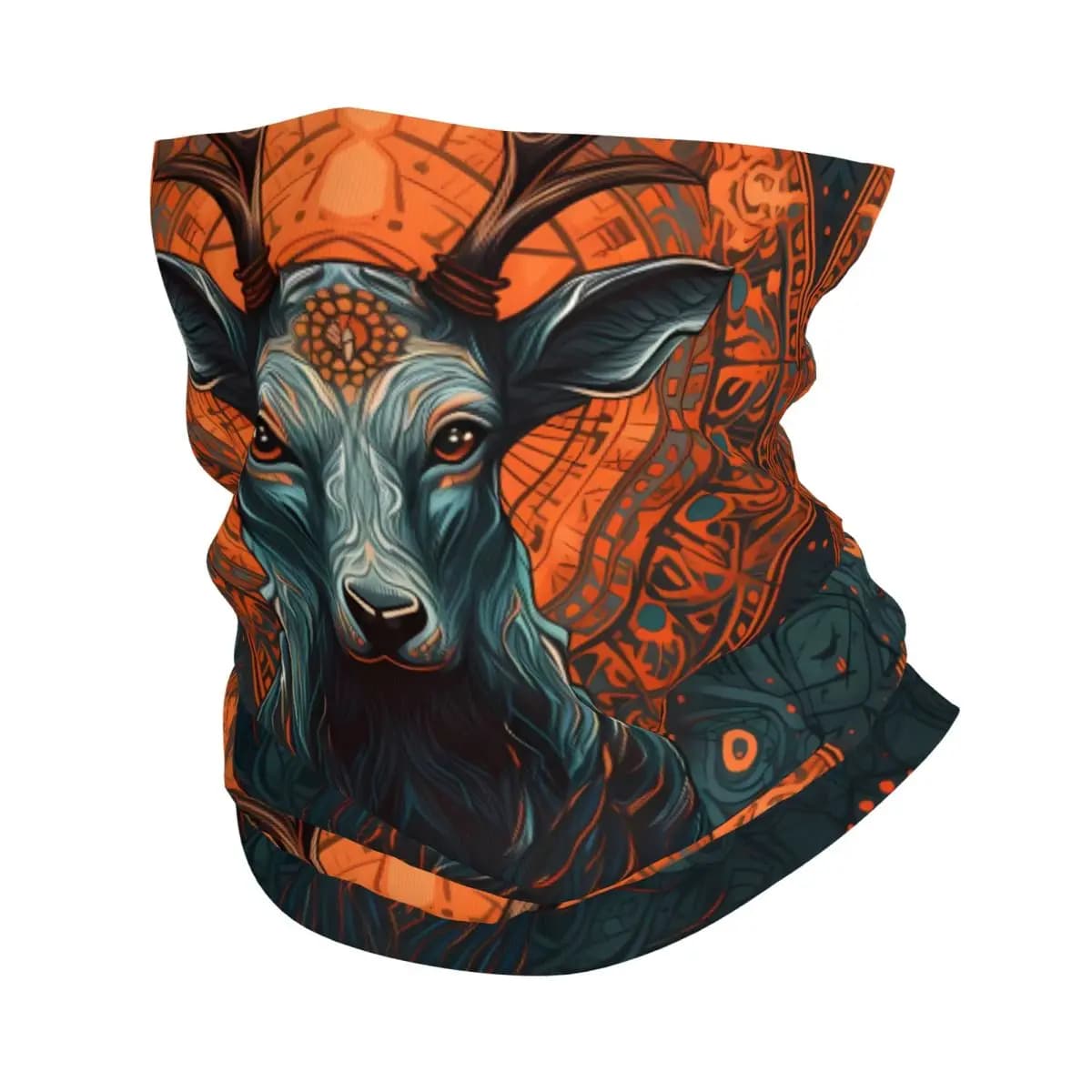 Elk Deer (5) Scarf Neckerchief Neck Face Mask Polyester