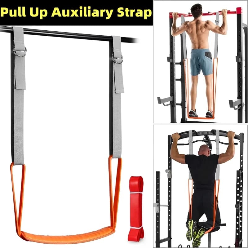 Adjustable Pull Up Assistance Bands Set For Assist Men Women Hanging Training Chin-Up Workout Body Stretching Home Fitness