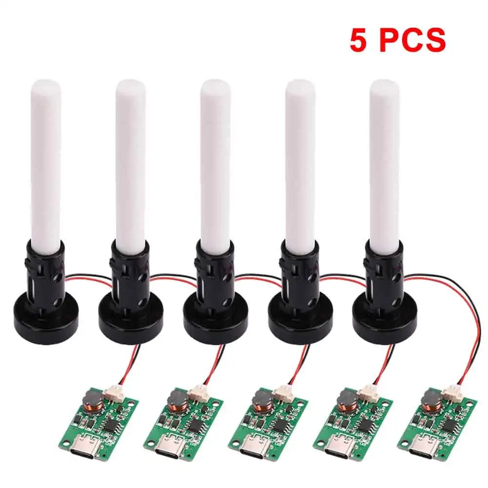 1PCC 5/10PCS DC5V Usb Ultrasonic Nebulizer Humidifier Nebulizer Driver Module Mini Humidifier Diy Kit Type-C With Atomizer Sheet
