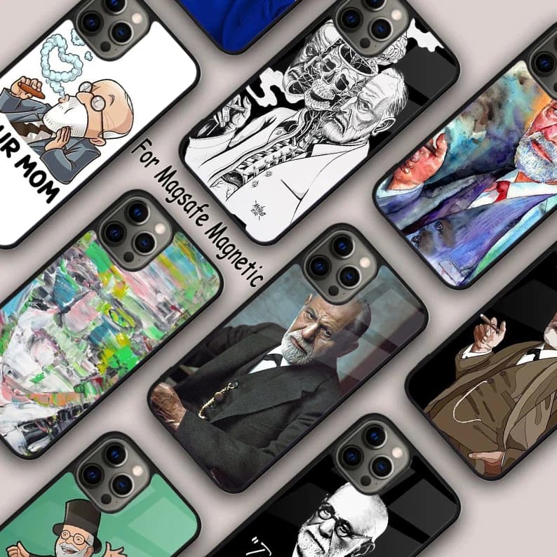 Sigmund Freud founder of psychoanalysis Magnetic Phone Case For APPLE iPhone 16 14 13 12 11 Pro Max 15 Plus MagSafe Cover