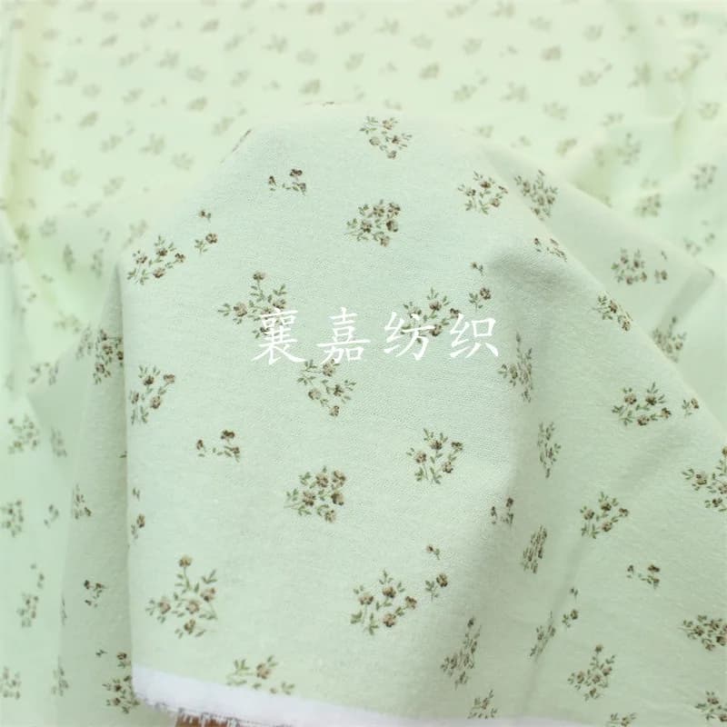 Cotton Abraded Cloth, Small Floral Fabric, Spring and Autumn Cartoon Baby, Bedding Loungewear, Fabric