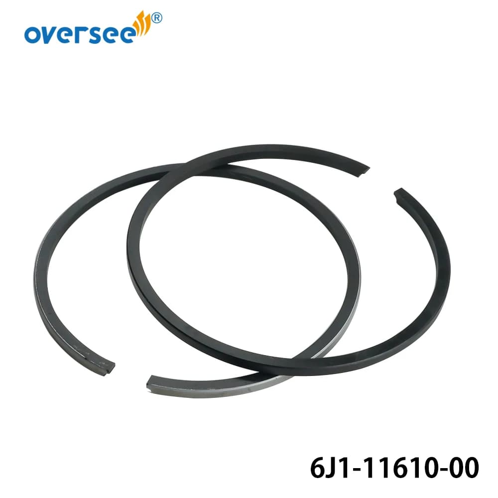 6J1-11610 Piston Ring Set STD For Yamaha Outboard Motor 5HP Seapro 2T Diameter 54mm 6J1-11610-00