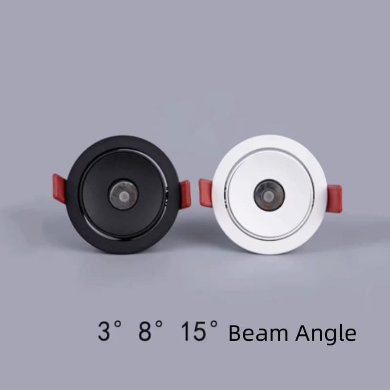 Ultra-thin spotlight small Angle embedded tea room hallway hallway 3 degrees 8 degrees 15 degrees background atmosphere light
